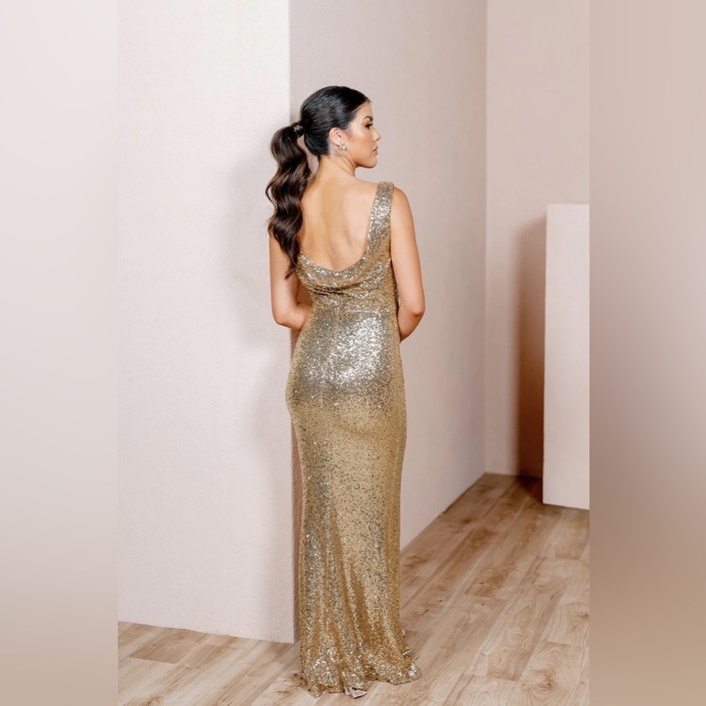 Revelry Gold Dakota Sequin Dress